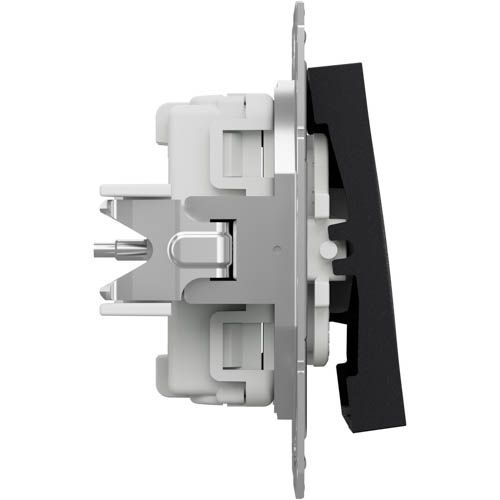 Вимикач освітлення триклавішний Schneider Electric Asfora антрацит